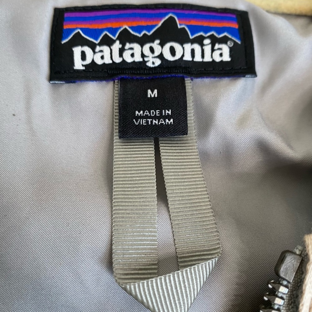 PATAGONIA GREY VINTAGE WORN WEAR COZY JACKET SIZE MED - Picture 4 of 8